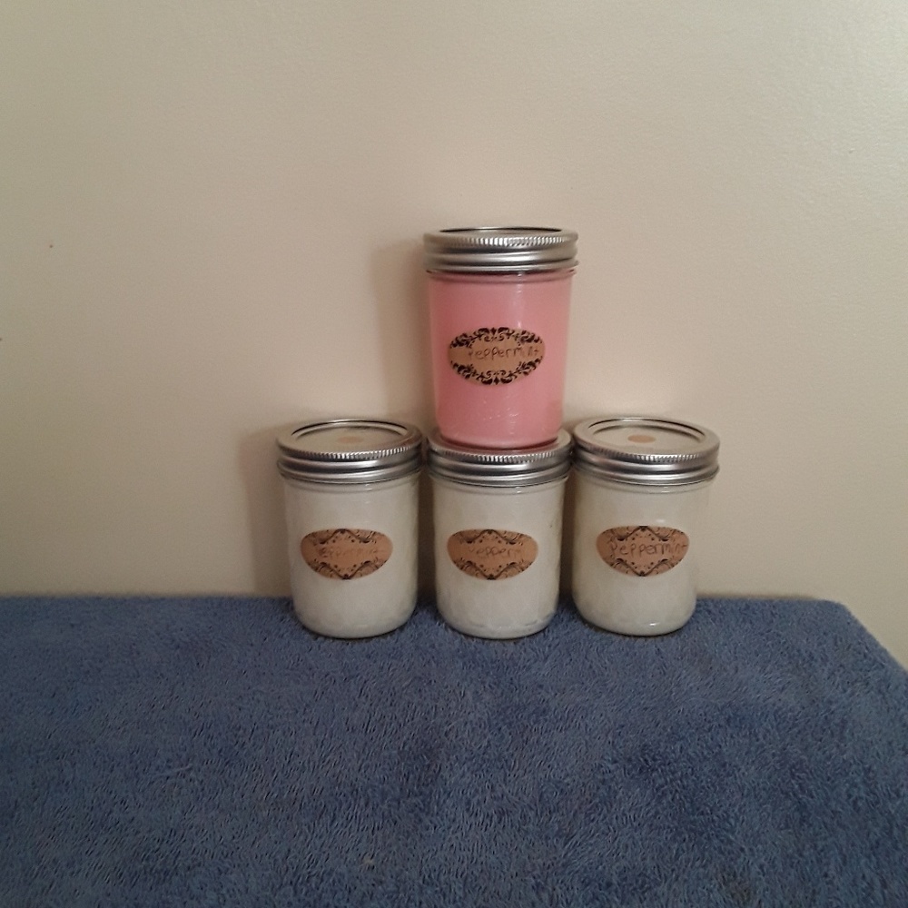 8oz peppermint candles
